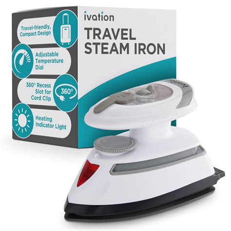 Snapklik.com : Ivation Travel Steam Iron Mini Dual Voltage Dry Iron ...
