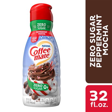 Nestle Coffee mate Zero Sugar Peppermint Mocha Liquid Coffee Creamer 32 ...