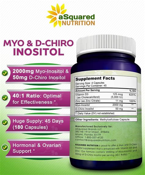 Myo-Inositol & D-Chiro Inositol Supplement