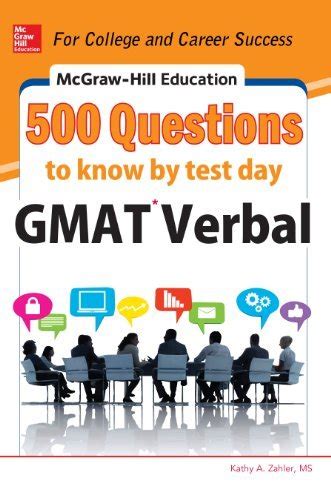 Buy Mcgraw - Hill Education 500 GMAT Verbal Questions to Know by Test ...