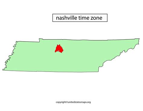 Nashville Time Zone Map | Time Zone Map for Nashville Tn