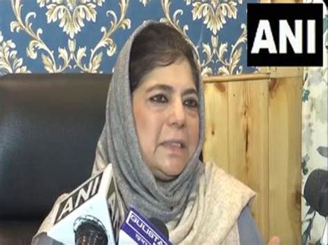"BJP's narrative is to review IWT treaty": PDP's Mehbooba Mufti on CM ...