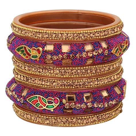 Buy Chudi Bazaar Traditional Bangles for Women kada chudi Set ...