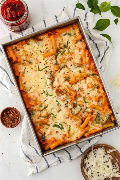 healthy baked ziti | High protein vegetarian recipes, Everyday food ...