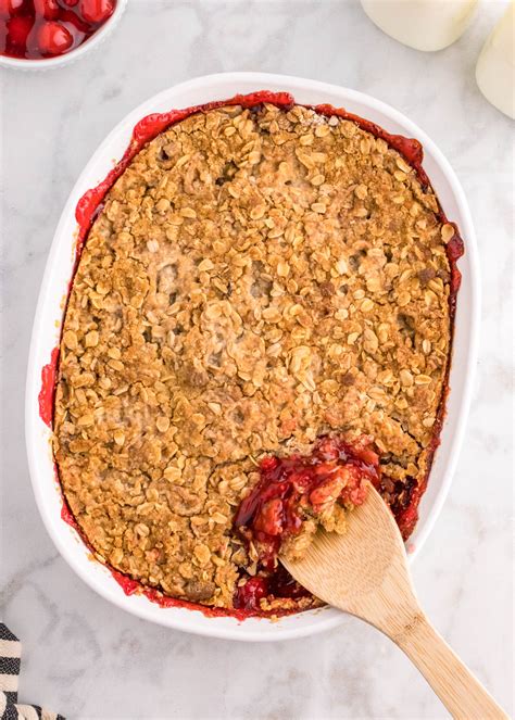 Easy Cherry Crumble Recipe (with Canned Cherries)