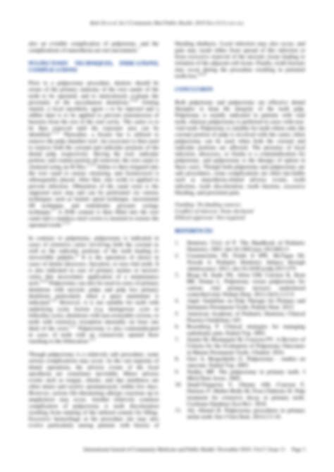 SOLUTION: Pulpotomy vs pulpectomy techniques indications and - Studypool