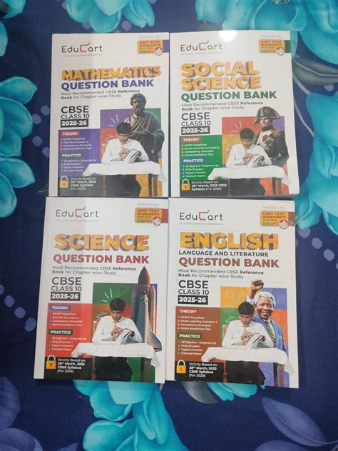 Educart CBSE Question Bank Class 10 Bundle - Science, Mathematics ...