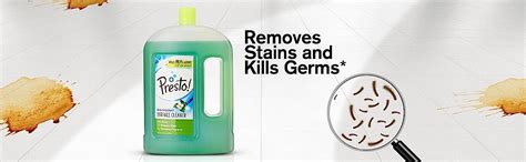 Amazon Brand - Presto! Jasmine Disinfectant Surface & Floor Cleaner ...