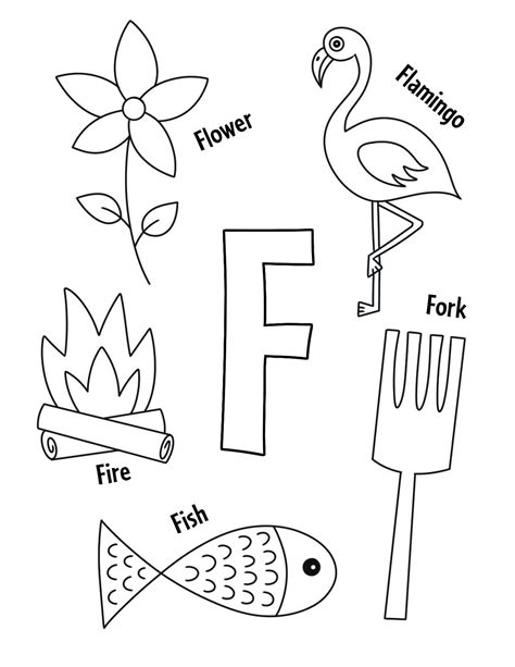 Sketch Of Letter F Objects