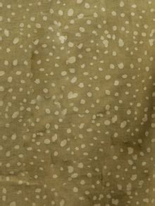Olive Green White Hand Block Printed Cotton Mul Saree - S031702959 ...