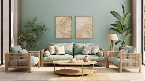 Room in house decorated with brazilian folklore design | AI-generated image