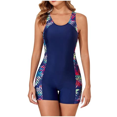 EINCcm Swimsuit Women Boyleg One Piece Water Aerobic Competitive ...