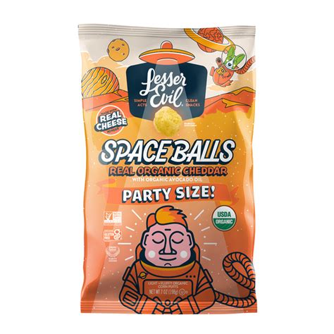 LesserEvil Space Balls, Real Cheese (7 oz) Delivery or Pickup Near Me ...