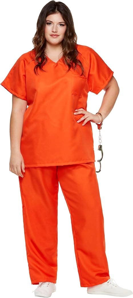 Amazon.com: Spirit Halloween Adult Got Busted Orange Prisoner Costume ...