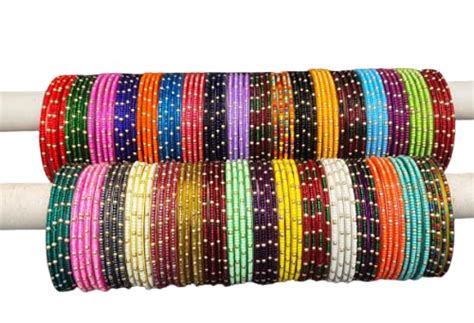 Buy Durga Churi Palace Mera Bharat Multicolor Non Metal Glass Bangle ...