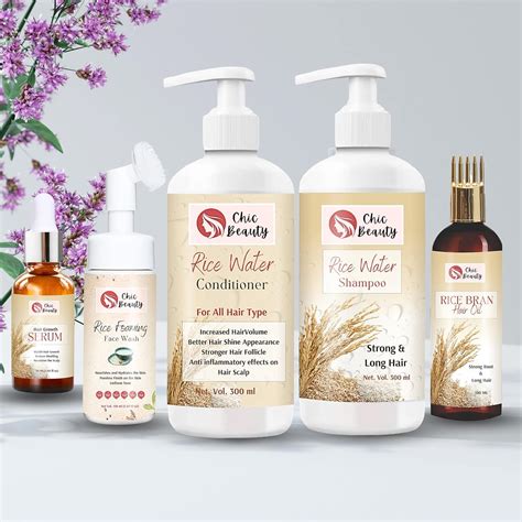 Chic Beauty Rice Water Combo Kit for Strong Root and Long Hair (Hair ...