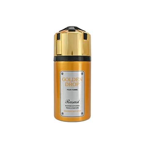 Rasasi Golden Drop Deodorant Spray 250ml For Woman | Rasasi