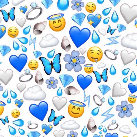 Emoji Blue Wallpapers - Top Free Emoji Blue Backgrounds - WallpaperAccess