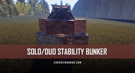 Solo/Duo Stability Bunker Base Design (2019) - Duo Base Designs