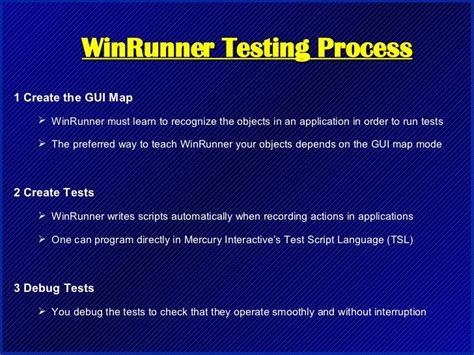WinRunner Automation Testing 的图像结果