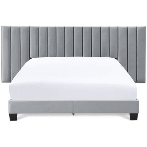 Apsen Rich Grey Vertical Tufting Bed – Indian Nest