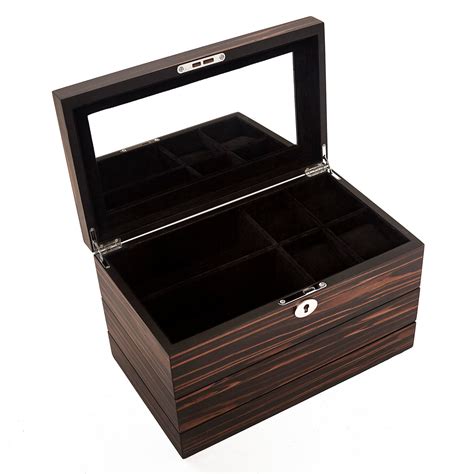 Stackable Jewelry Box // Brown (Single Tray // 5 Slots) - Brouk & Co ...