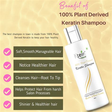 100% Plant Derived Keratin Shampoo - 200ml – Ktein Cosmetics