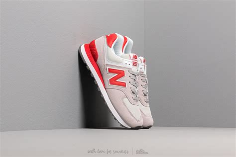 Women's shoes New Balance 574 Grey/ Red (WL574WNB) | Footshop