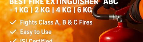 Palladium Agni Fire Extinguisher 1kg - ISO and ISI Certified, ABC Dry ...