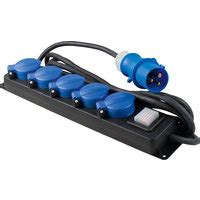 Professional distributor socket strip 5-fold IP44 - Berger Camping