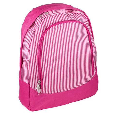 Pink Pinstripe Toddler Preschool Elementary Backpack : Amazon.in: Bags ...