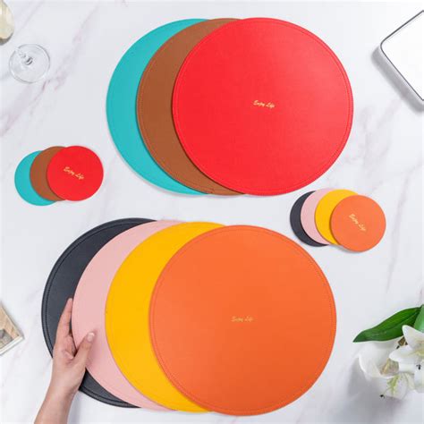 Round Mat And Coaster Set Online - Premium Table Mat | Nestasia