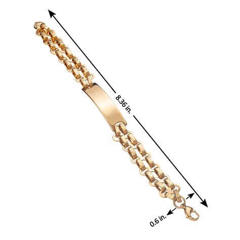 Steel Links Gold Toned Statement Bracelet – VOYLLA