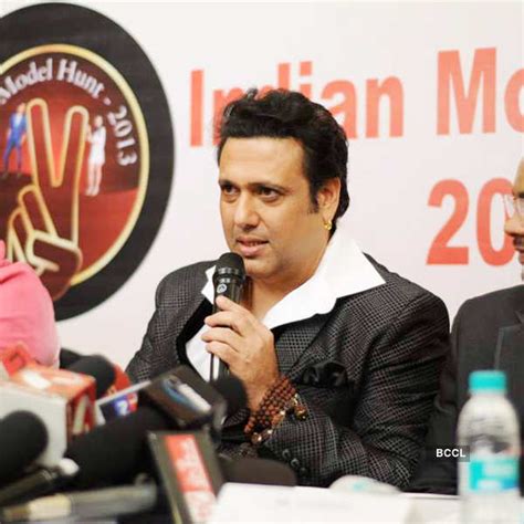 Govinda arrives at the press meet of reality show Indian Model Hunt ...