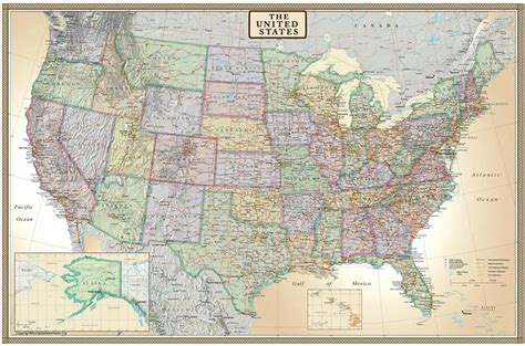 Large Map of United States 的图像结果