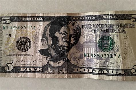 found this $5 bill with Harriet Tubman’s face stamped on it, but out of ...
