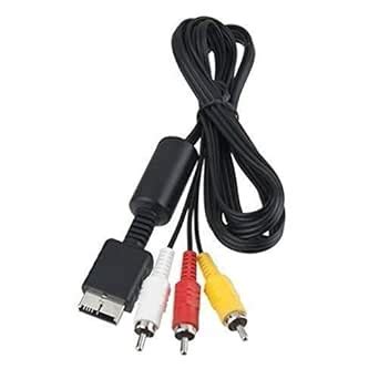 1 2 3 PS1 PS2S PS3 RCA TV AV Audio & Video Cable Lead Cord PS2 PS1 PS3 ...