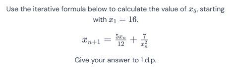 Image result for How to Work Out an Iterative Formula