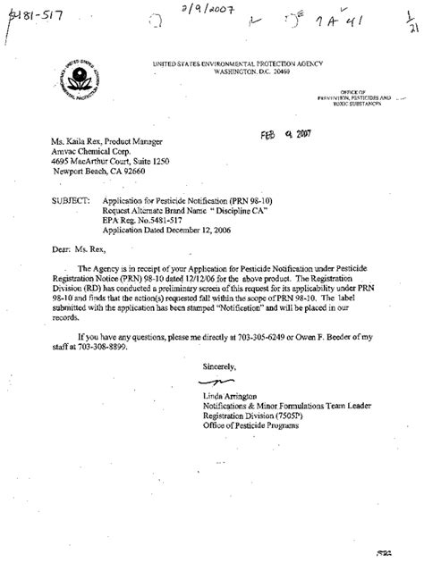 Fillable Online U.S. EPA, Pesticides, Label, DISCIPLINE 2EC, 2/9/2007 ...