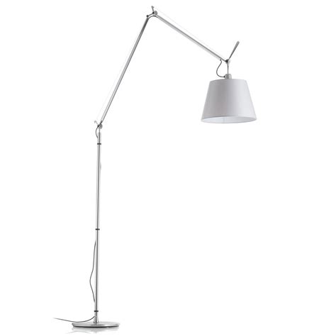 Artemide Tolomeo Mega floor lamp, grey/aluminium/satin, dimmable ...