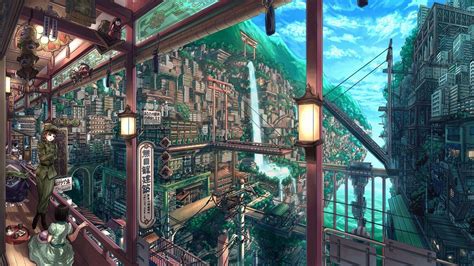 Anime Cityscape Wallpapers - Top Free Anime Cityscape Backgrounds ...