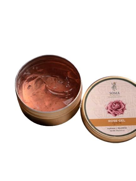 Soma Natural Rose Gel For Men & Women (100% Natural- Plant Based ...