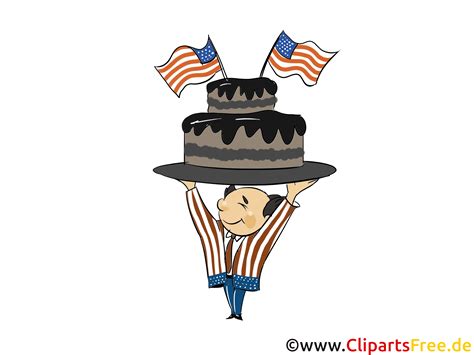 Illustration Clip Art Independence Day USA