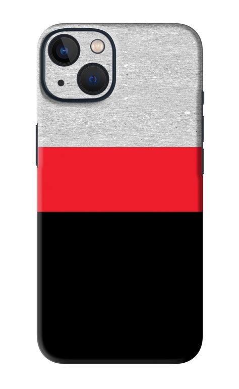 Tri Color Pattern iPhone 13 Mini Back Skin Wrap | Only Rs.149 – SkinLelo