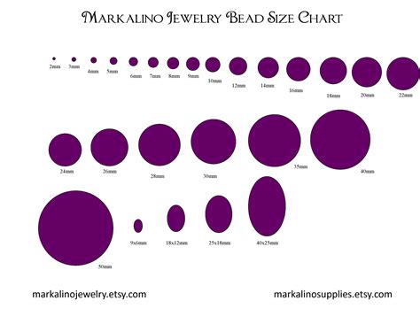 Mm Bead Size Chart Printable | FREE Printable