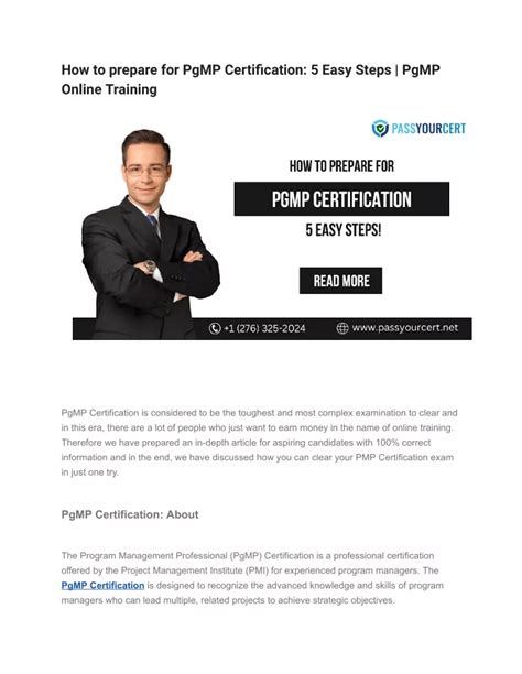 Image result for PgMP Process