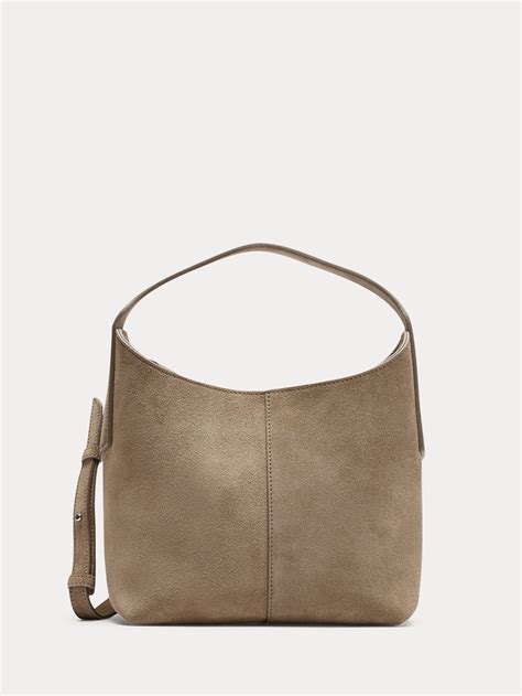 Mini Slouchy Vida Suede Bag | Banana Republic