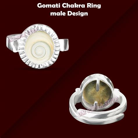 Gomati Chakra Ring - Design VI in Pure Silver - Male
