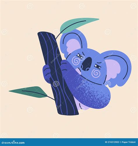 Koala Angry. Koala Bear Evil. Beast Aggressive. Vector Illustration ...