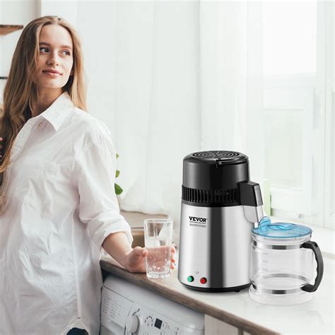 VEVOR 4L Water Distiller Pure Water Distiller with Dual Temperature ...